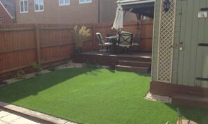 rear garden in stanion - after